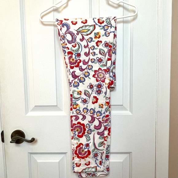 Anthropologie Women's 28 Floral Mid-rise Skinny Pants Pilcro & the Letterpress - Picture 6 of 9